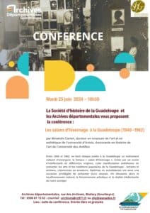 [CONFERENCE] Mardi 25 juin à 18h30 - Les salons de l'hivernage à la Guadeloupe (1946-1962)